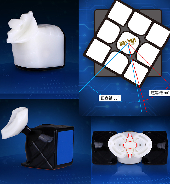 QiYi Thunder Clap V3 M 3x3x3 Magnetic Speed Cube Black